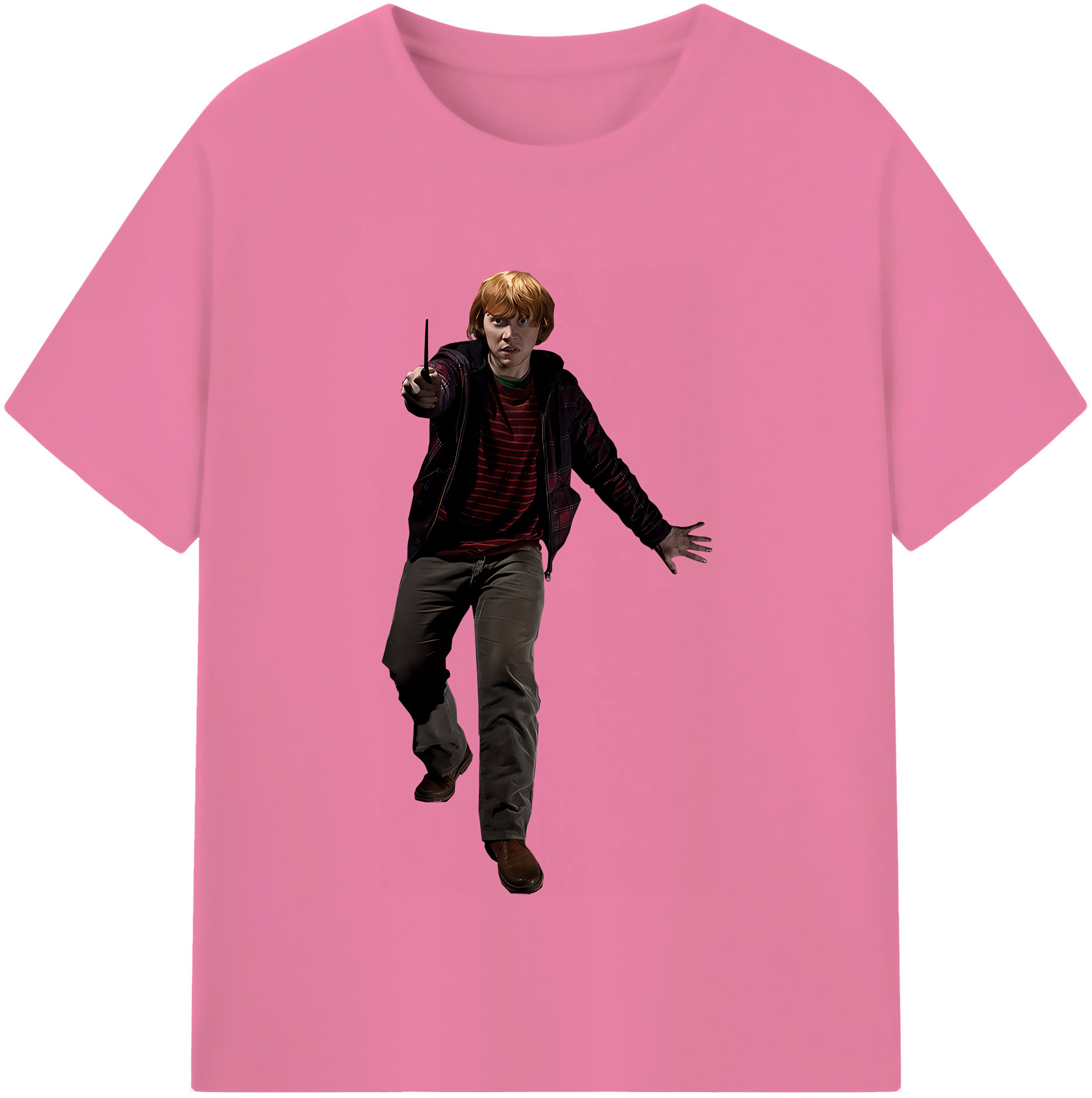 （画像用） Harry Potter ハリー・ポッターシリーズ 綿100％半袖Tシャツ（フロントプリント）